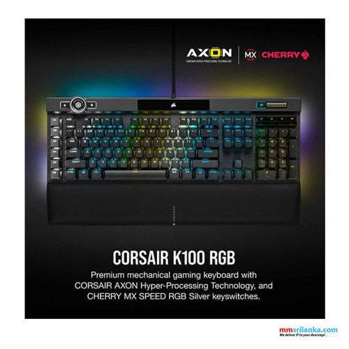 CORSAIR K100 RGB MECHANICAL CHERRY MX GAMING KEYBOARD